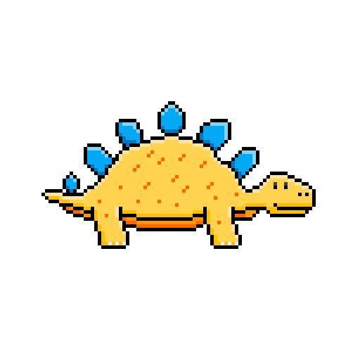 Sam yellow stegosaurus