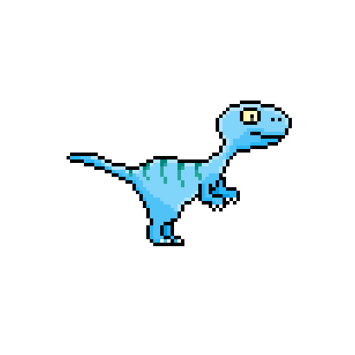 Blue Velociraptor NFT