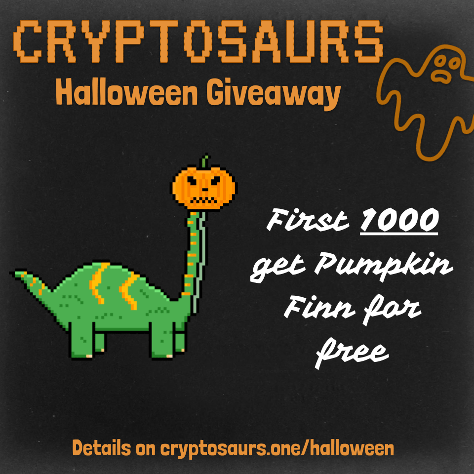 Cryptosaurs Halloween Giveaway Poster