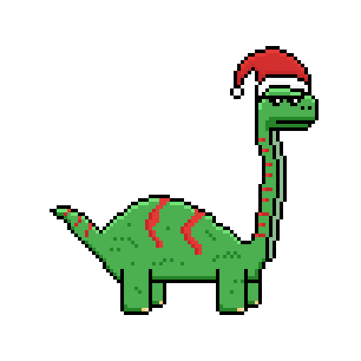 Santa Finn Christmas Dinosaur NFT