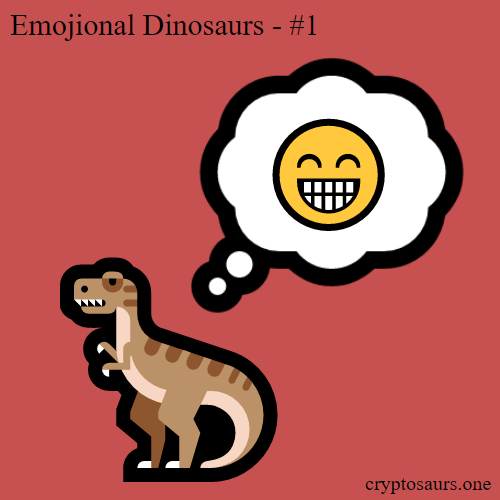 Emojional Dinosaur 1 - fully On Chain NFT