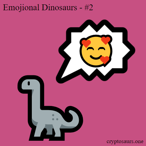 Emojional Dinosaur 2 - fully On Chain NFT