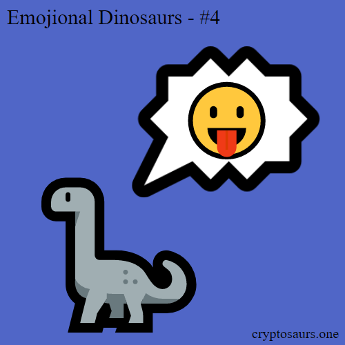 Emojional Dinosaur 4 - fully On Chain NFT