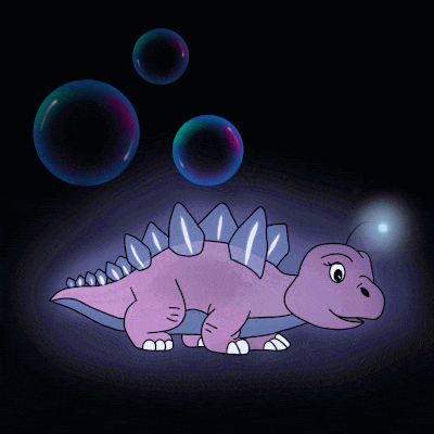 Bubbles - Stegosaurus Anglerfish dinosaur